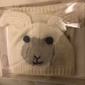 Pottery Barn Kids crochet lamb outfit